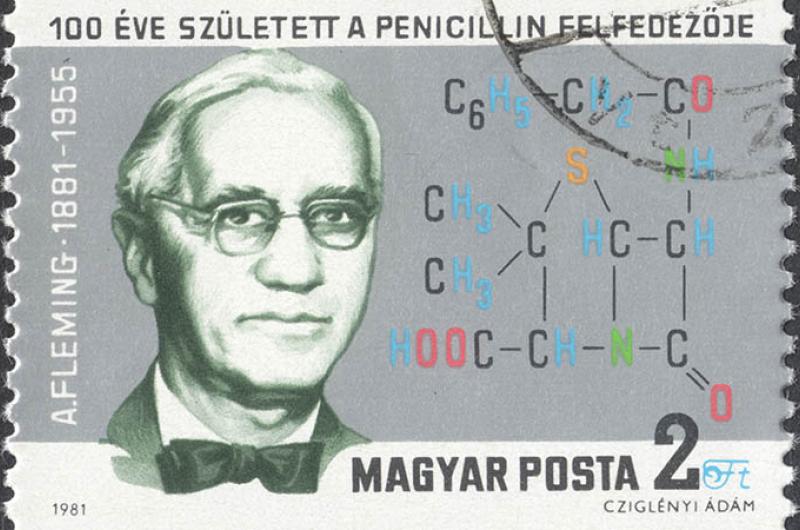 Alexander Fleming ontdekt het eerste antibioticum terwijl zijn laboratorium opruimt