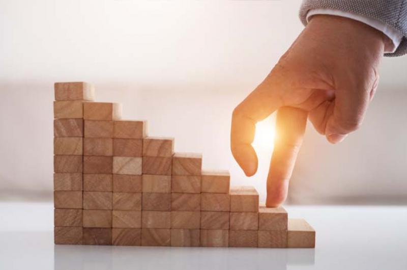 Verdeel je doel in kleine stappen.