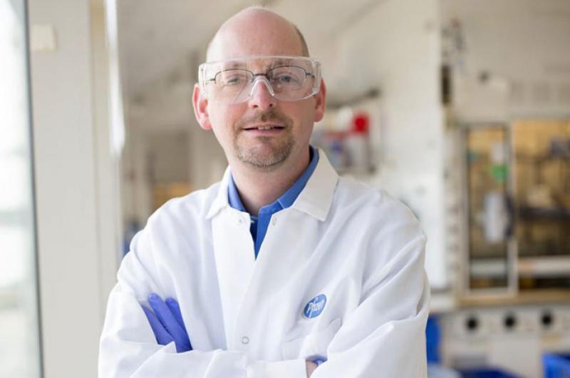 Mark Noe, geneesmiddelonderzoeker en vicepresident van de onderzoeks- en ontwikkelafdeling van Pfizer wereldwijd.
